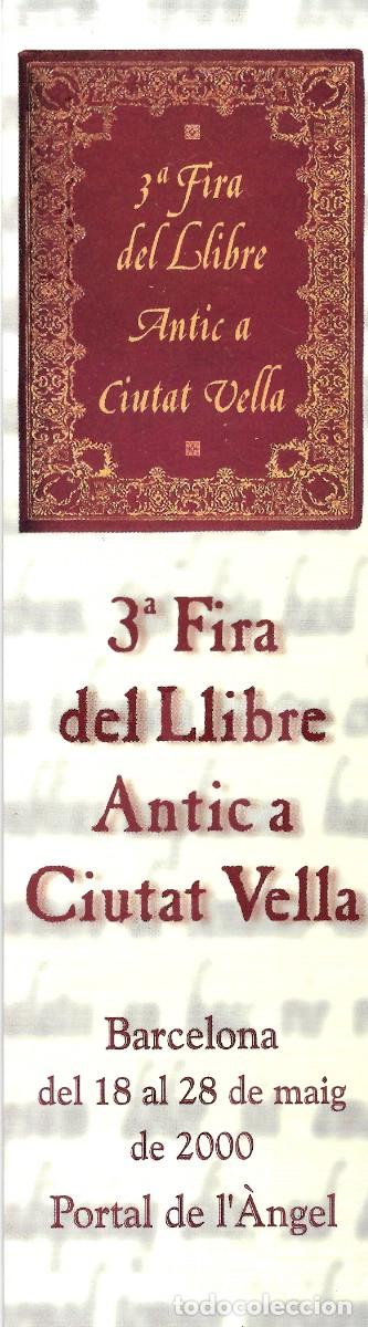 Coleccionismo Marcap&aacute;ginas: PUNTO DE LIBRO DE LA 3&ordf; FIRA DEL LLIBRE ANTIC