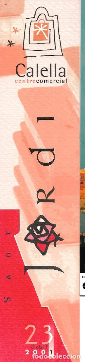 Coleccionismo Marcap&aacute;ginas: PUNTO DE LIBRO DEL COMERCIO DE CALELLA PARA SANT JORDI DE 2001
