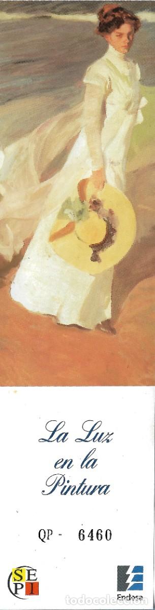 Coleccionismo Marcap&aacute;ginas: PUNTO DE LIBRO DEDICADO AL CUADRO DE SOROLLA JOVEN PASEANDO POR LA PLAYA