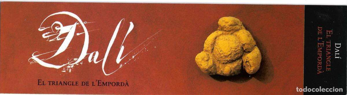 Coleccionismo marcap&aacute;ginas: PUNTO DE LIBRO DEDICADO A DAL&Iacute;, DE EL TRIANGLE DE LEMPORD&Agrave; - Foto 1