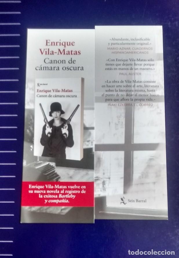 Coleccionismo Marcap&aacute;ginas: marcap&aacute;ginas canon c&aacute;mara oscura editorial Seix Barral
