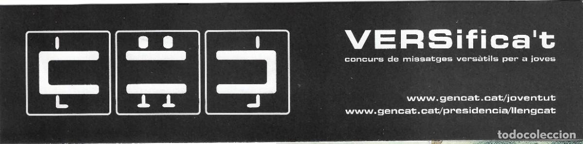 Coleccionismo Marcap&aacute;ginas: PUNTO DE LIBRO DEDICADO AL CONCURSO DE MENSAJES VERSATILES PARA JOVENES