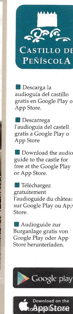 Coleccionismo Marcap&aacute;ginas: PUNTO DE LIBRO DEL CASTILLO DE PE&Ntilde;ISCOLA EN CASTELL&Oacute;N