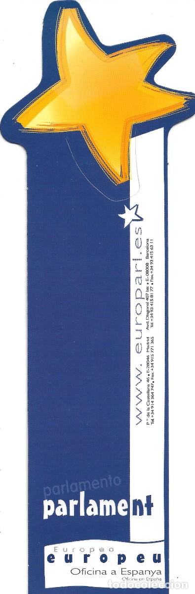Coleccionismo Marcap&aacute;ginas: PUNTO DE LIBRO DEDICADO AL PARLAMENTO EUROPEO, POR UNA CARTA DE DERECHOS FUNDAMENTALES