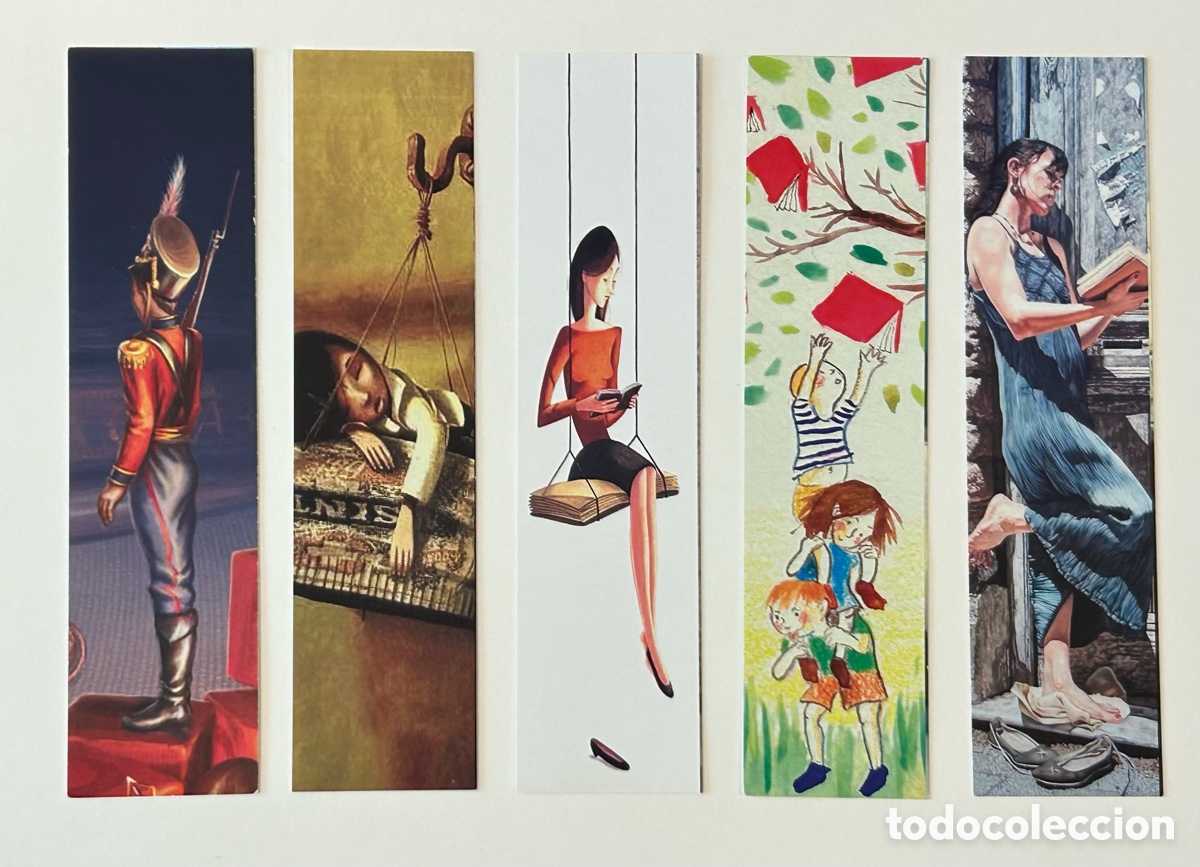 Coleccionismo Marcap&aacute;ginas: LOTE 35 MARCAP&Aacute;GINAS/PUNTO DE LIBRO LECTURA FOLLAS NOVAS