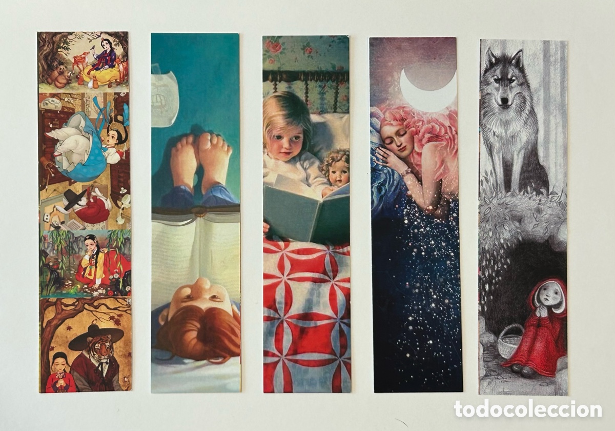 Coleccionismo Marcap&aacute;ginas: LOTE 10 MARCAP&Aacute;GINAS/PUNTO DE LIBRO LECTURA FOLLAS NOVAS. SERIE CUENTOS LIBROS INFANTILES