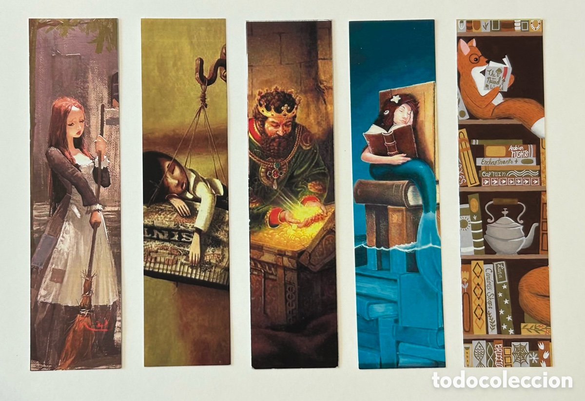 Coleccionismo Marcap&aacute;ginas: LOTE 10 MARCAP&Aacute;GINAS/PUNTO DE LIBRO LECTURA FOLLAS NOVAS. SERIE CUENTOS LIBROS INFANTILES