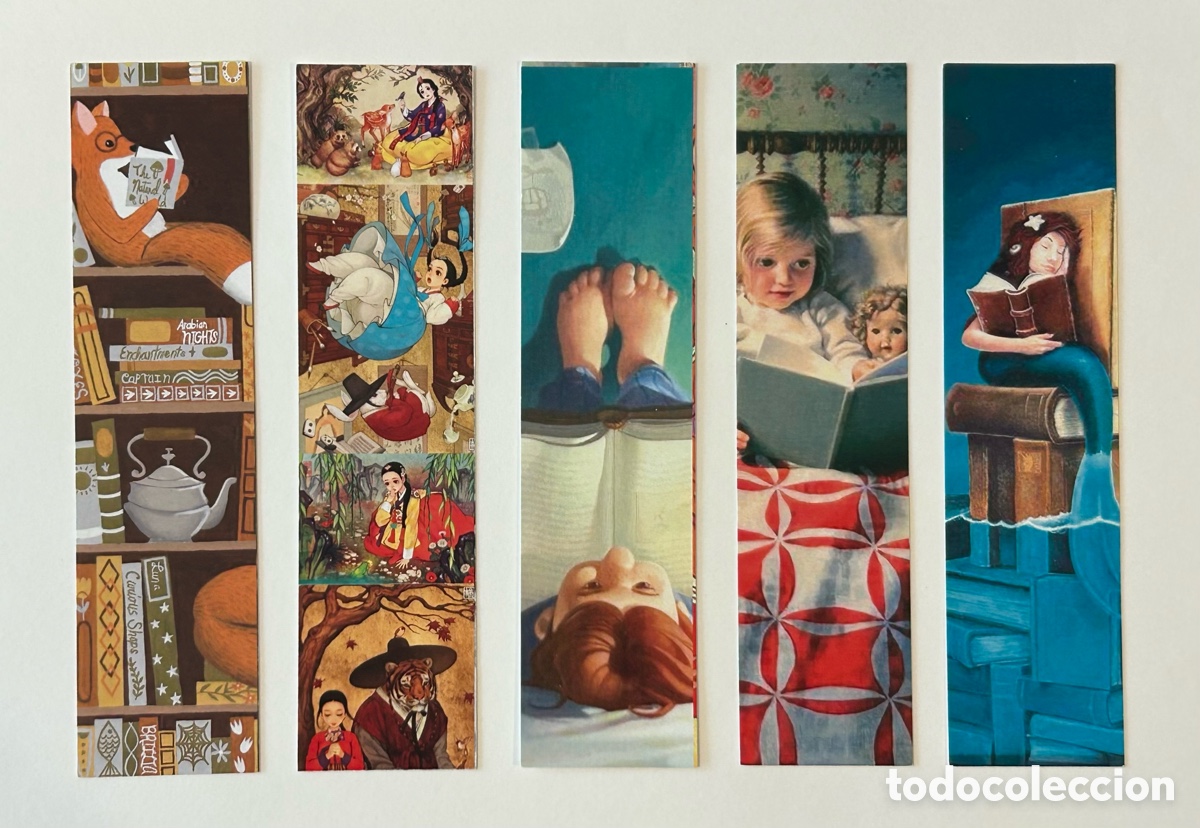 Coleccionismo Marcap&aacute;ginas: LOTE 10 MARCAP&Aacute;GINAS/PUNTO DE LIBRO LECTURA FOLLAS NOVAS. SERIE CUENTOS LIBROS INFANTILES