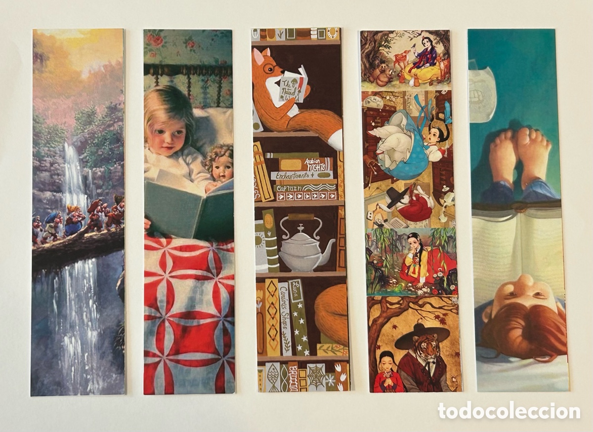 Coleccionismo Marcap&aacute;ginas: LOTE 10 MARCAP&Aacute;GINAS/PUNTO DE LIBRO LECTURA FOLLAS NOVAS. SERIE CUENTOS LIBROS INFANTILES