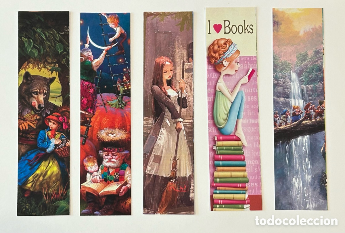 Coleccionismo Marcap&aacute;ginas: LOTE 10 MARCAP&Aacute;GINAS/PUNTO DE LIBRO LECTURA FOLLAS NOVAS. SERIE CUENTOS LIBROS INFANTILES