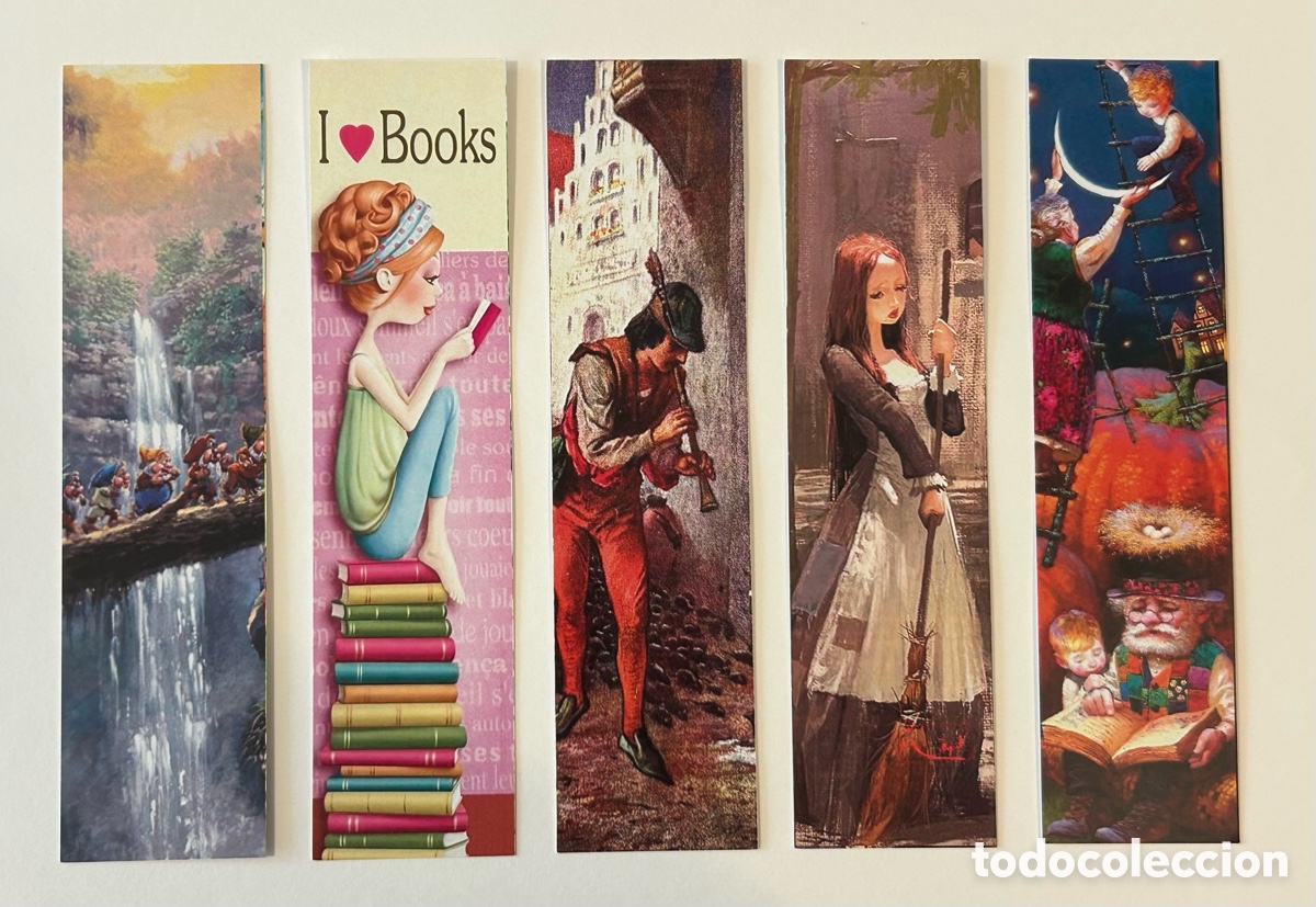 Coleccionismo Marcap&aacute;ginas: LOTE 10 MARCAP&Aacute;GINAS/PUNTO DE LIBRO LECTURA FOLLAS NOVAS. SERIE CUENTOS LIBROS INFANTILES