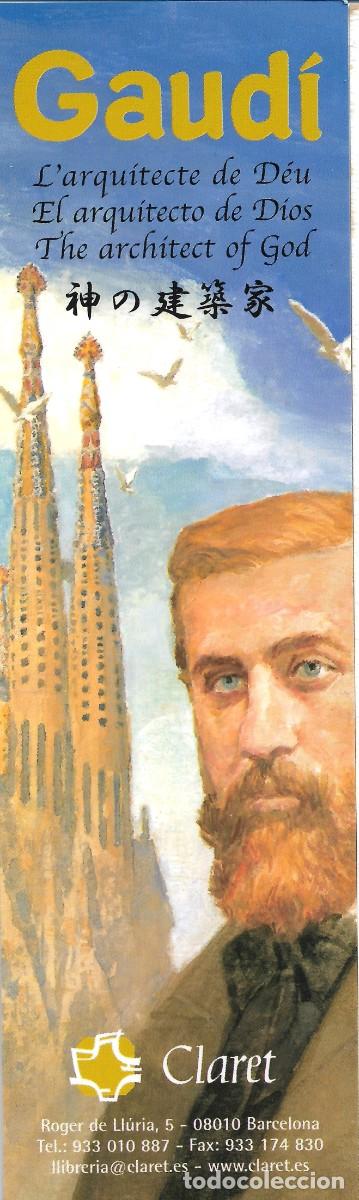 Coleccionismo marcap&aacute;ginas: PUNTO DE LIBRO DEDICADO A GAUD&Iacute;, - Foto 1