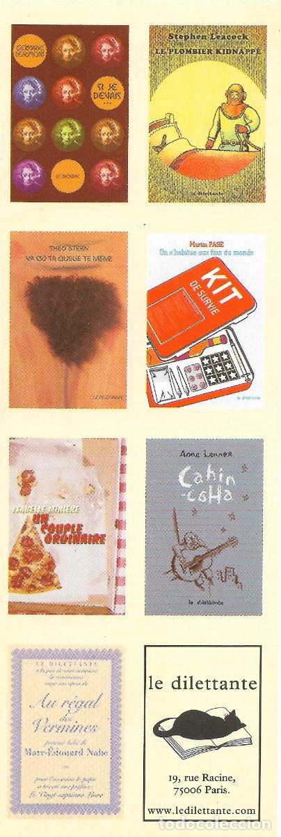 Collectables Bookmark: PUNTO DE LIBRO DEDICADO A PROMOCIONAR VARIOS LIBROS DE UNA EDITORIAL FRANCESA