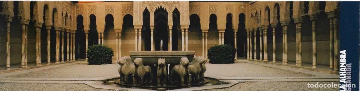 Coleccionismo Marcap&aacute;ginas: PUNTO DE LIBRO REPRODUCIENDO EL PATIO DE LOS LEONES DE LA ALHAMBRA DE GRANADA