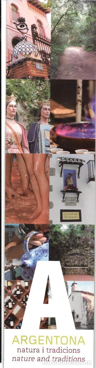 Coleccionismo Marcap&aacute;ginas: PUNTO DE LIBRO PARA PROMOCIONAR LAS FIESTAS DE ARGENTONA,BARCELONA
