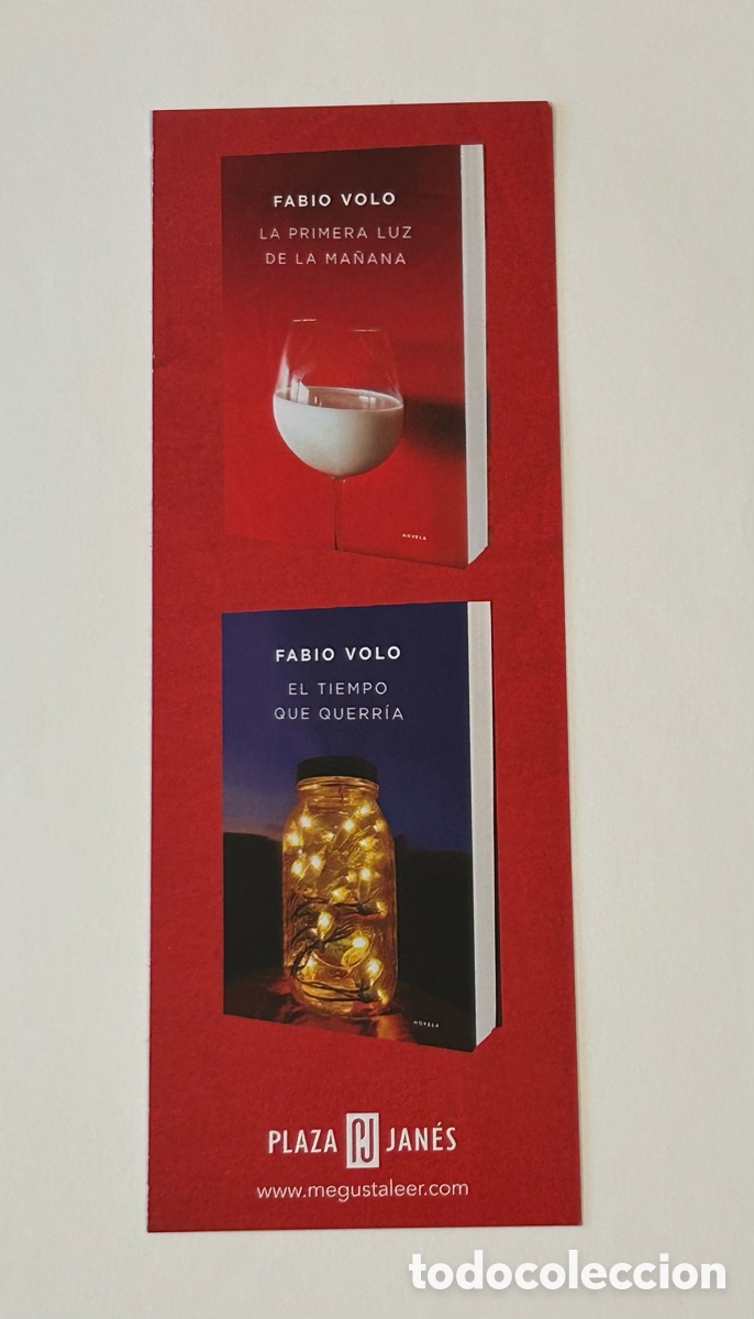 Coleccionismo Marcap&aacute;ginas: MARCAP&Aacute;GINAS / PUNTO DE LIBRO LECTURA. FABIO VOLO. PLAZA Y JAN&Eacute;S