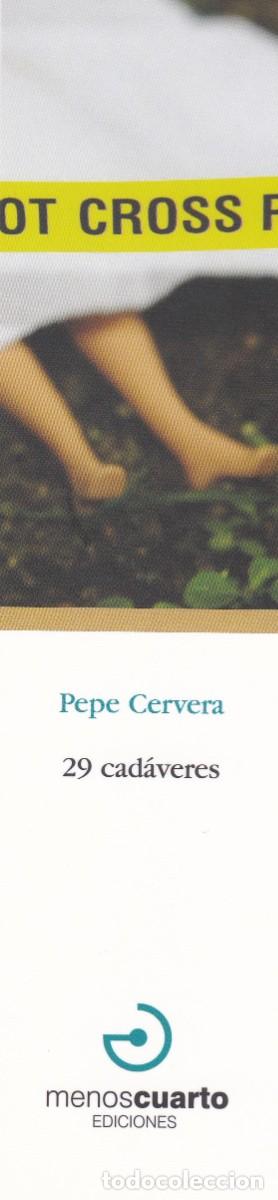 Coleccionismo Marcap&aacute;ginas: Marcapaginas editorial Menos cuarto Pepe Cervera