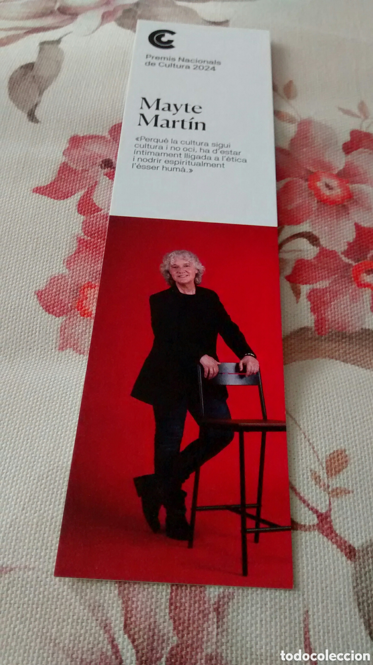 Coleccionismo Marcap&aacute;ginas: MARCAPAGINAS MAYTE MARTIN PREMIS NACIONALS DE CULTURA 2024
