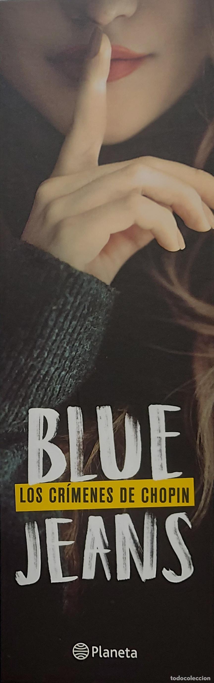 Coleccionismo Marcap&aacute;ginas: MARCAPAGINAS - PLANETA - LOS CRIMENES DE CHOPIN - BLUE JEANS