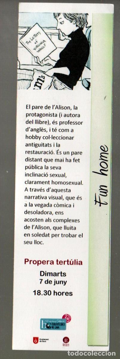 Coleccionismo marcap&aacute;ginas: MARCAPAGINAS, FUN HOME. BIBLIOTEQUES DE GAVA. - Foto 1