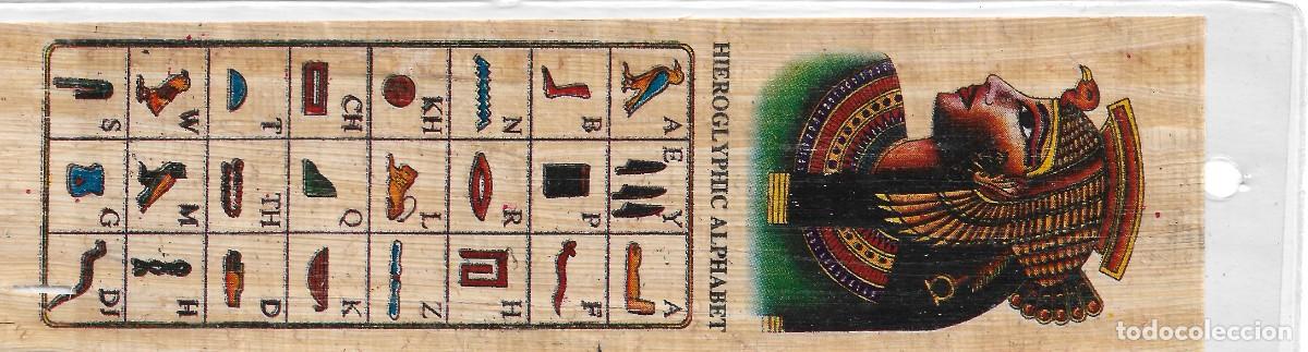 Collectionnisme Marque-pages: PUNTO DE LIBRO hecho con papel plastificado del alfabeto egipcio