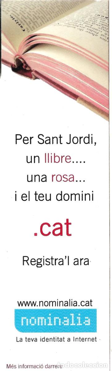 Collectionnisme Marque-pages: PUNTO DE LIBRO DE LA WEB NOMINALIA PROMOCIONANDO EL DIA DE SANT JORDI