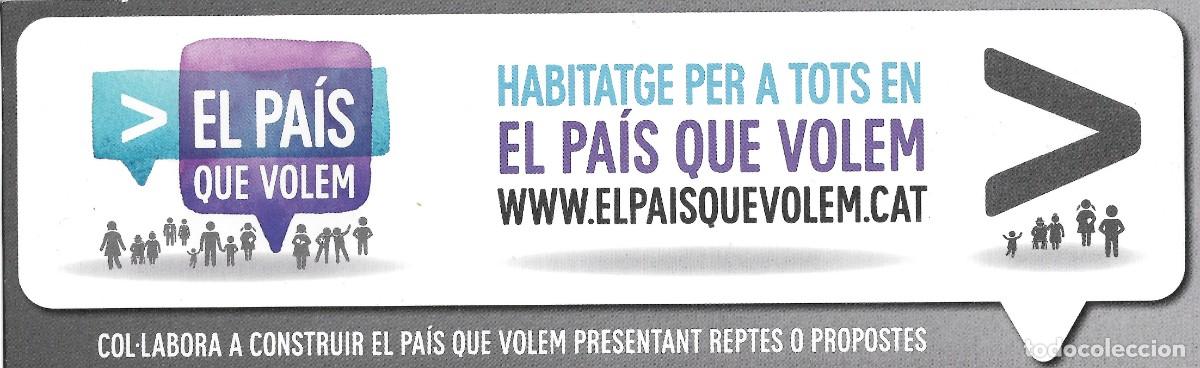 Coleccionismo Marcap&aacute;ginas: PUNTO DE LIBRO PARA PROMOCIONAR LA CAMPA&Ntilde;A EL PAIS QUE VOLEM VAR. AZUL