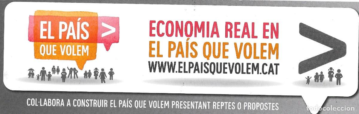 Coleccionismo Marcap&aacute;ginas: PUNTO DE LIBRO DE LA CAMPA&Ntilde;A EL PAIS QUE VOLEM VARIANTE ROJA-NARANJA