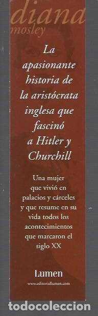 Coleccionismo marcap&aacute;ginas: MARCAP&Aacute;GINAS EDICI&Oacute;N DE LUMEN TITULO DIANA MOSLEY - Foto 2