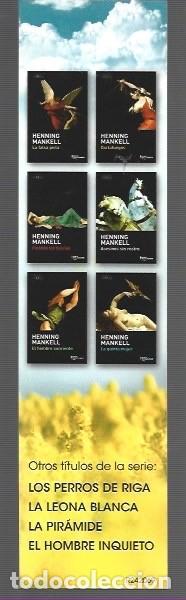 Coleccionismo marcap&aacute;ginas: MARCAP&Aacute;GINAS EDICI&Oacute;N DE TUS QUETS WALLANDER - Foto 2