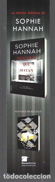 Coleccionismo marcap&aacute;ginas: MARCAP&Aacute;GINAS EDICI&Oacute;N DE ROCA TITULO SOPHIE HANNAH - Foto 2