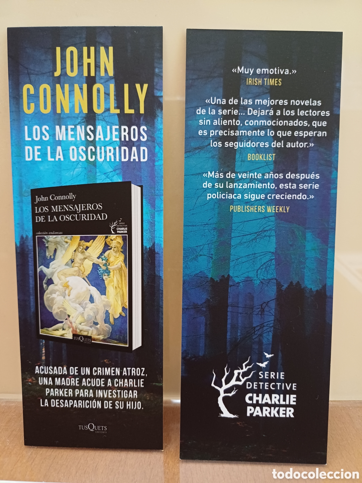Coleccionismo marcap&aacute;ginas: Marcap&aacute;ginas Los mensageros de la oscuridad - Foto 1