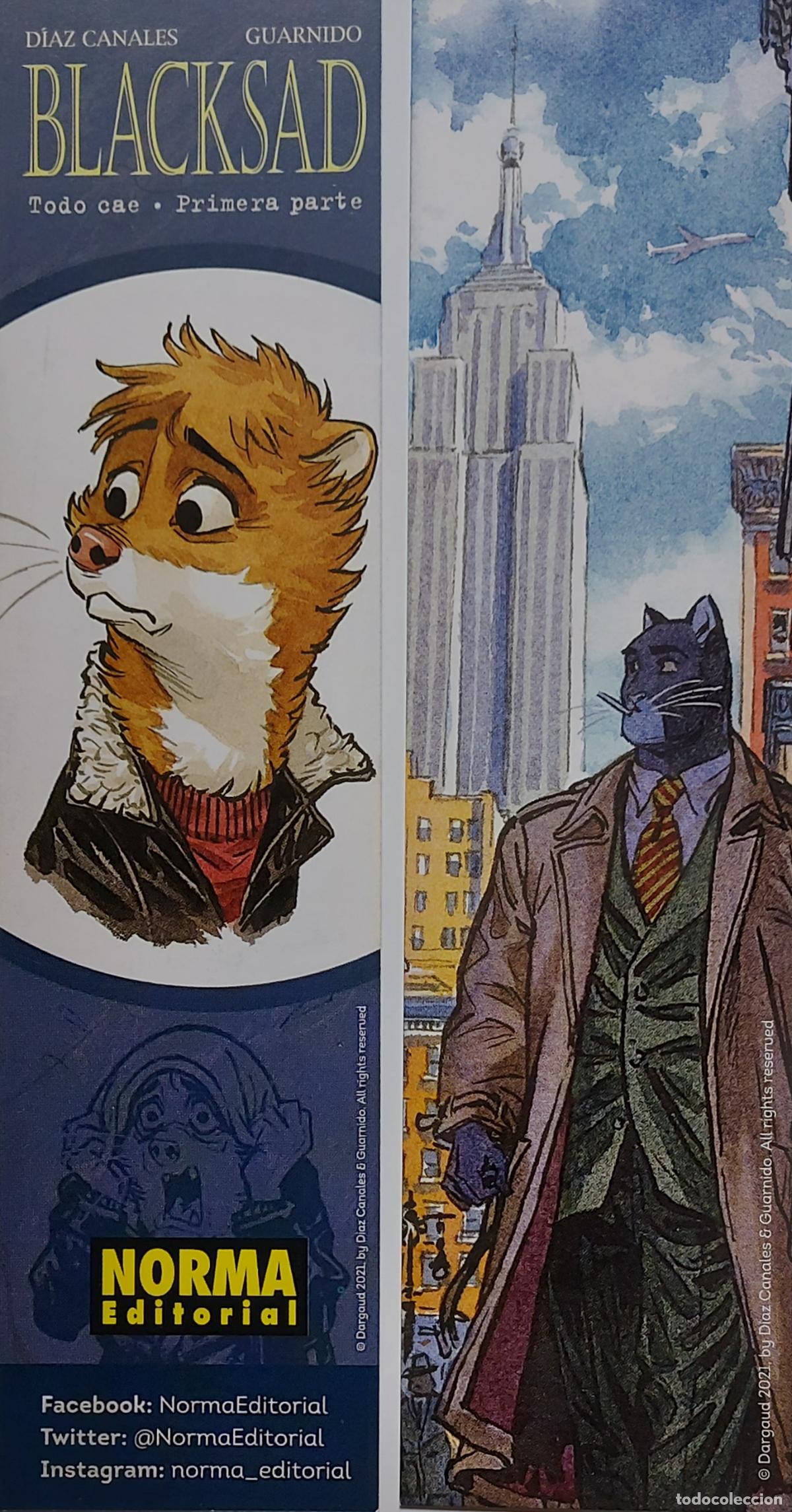 Coleccionismo Marcap&aacute;ginas: MARCAPAGINAS - NORMA EDITORIAL - BLACKSAD