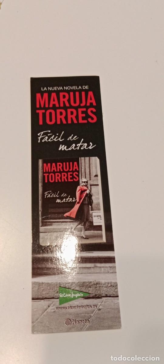 Coleccionismo marcap&aacute;ginas: C-MAR MARCAPAGINAS MARUJA TORRES FACIL DE MATAR - Foto 1