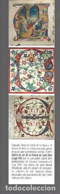Coleccionismo marcap&aacute;ginas: MARCAP&Aacute;GINAS DIA INTERNACIONAL DE MUSEUS DE REUS - Foto 1