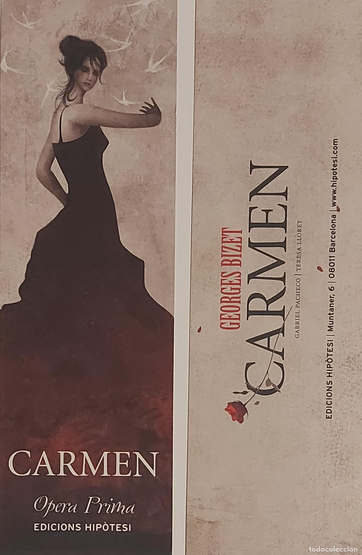 Coleccionismo marcap&aacute;ginas: MARCAPAGINAS - HIPOTESI EDICIONS - CARMEN - OPERA PRIMA - Foto 1