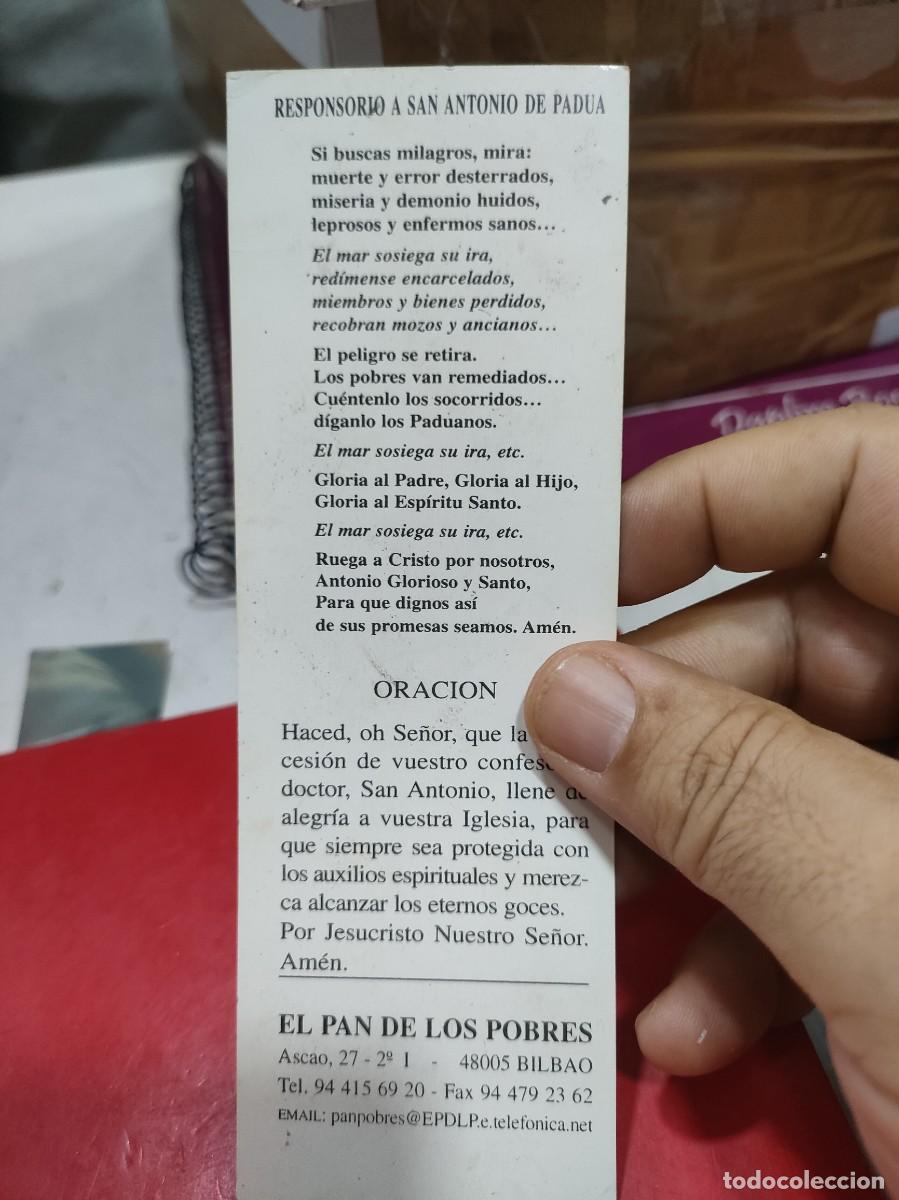 Coleccionismo marcap&aacute;ginas: Marcap&aacute;ginas San Antonio de Padua - Foto 2