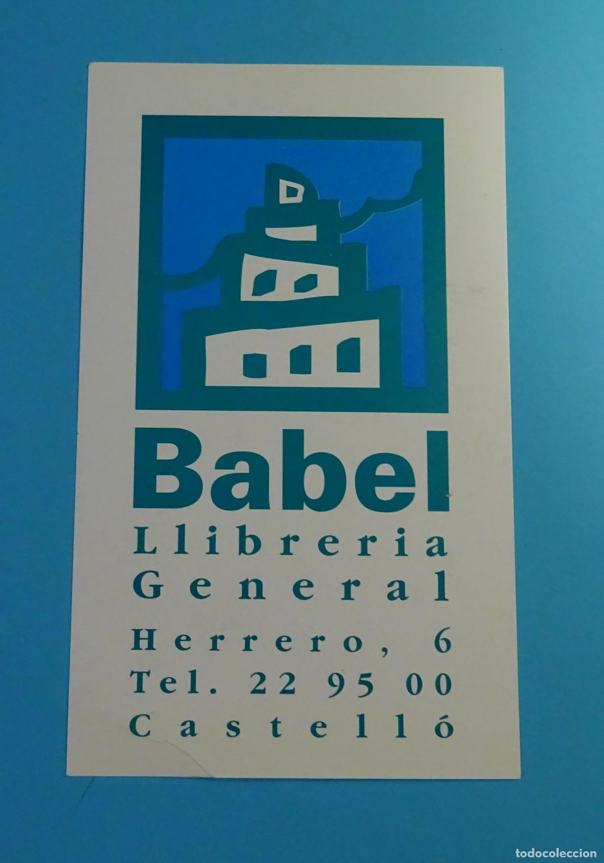Coleccionismo marcap&aacute;ginas: MARCAP&Aacute;GINAS BABEL LLIBRERIA GENERAL. CASTELL&Oacute; - Foto 1