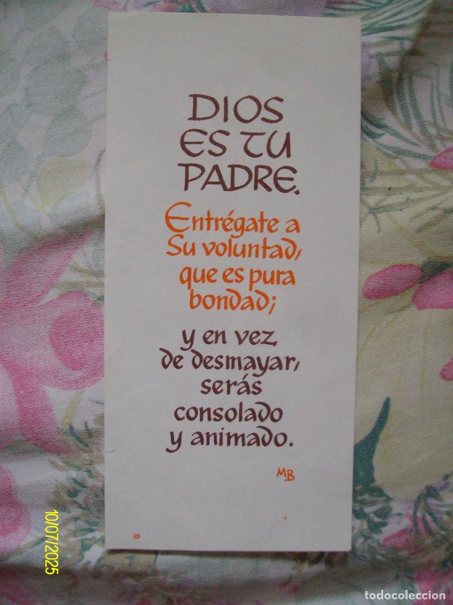 Coleccionismo marcap&aacute;ginas: MARCAPAGINAS DIOS ES TU PADRE - Foto 1