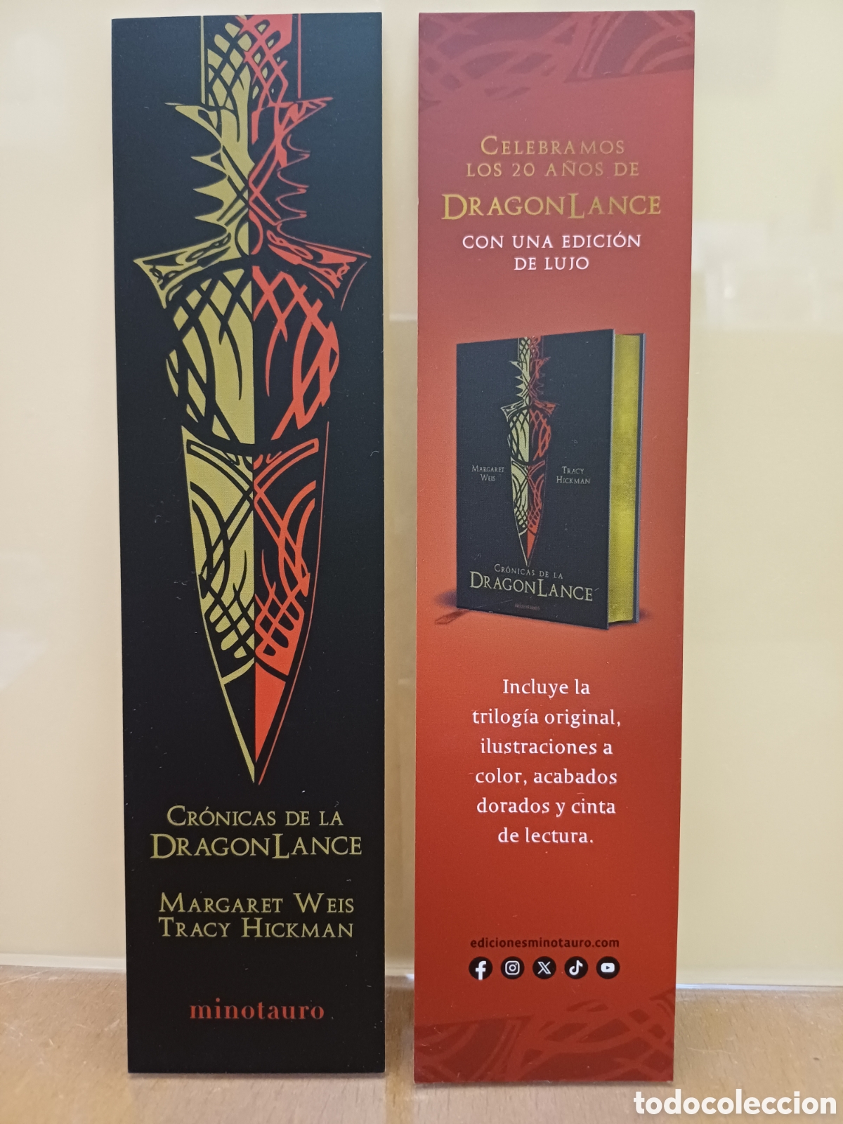Coleccionismo marcap&aacute;ginas: Marcap&aacute;ginas Cr&oacute;nica de la Dragonlance - Foto 1