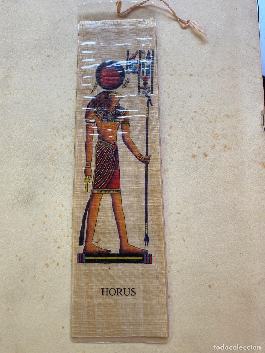 Coleccionismo marcap&aacute;ginas: MARCAPAGINAS PAPIRO HORUS. CON PROTECTOR FUNDA PLASTICA - Foto 1