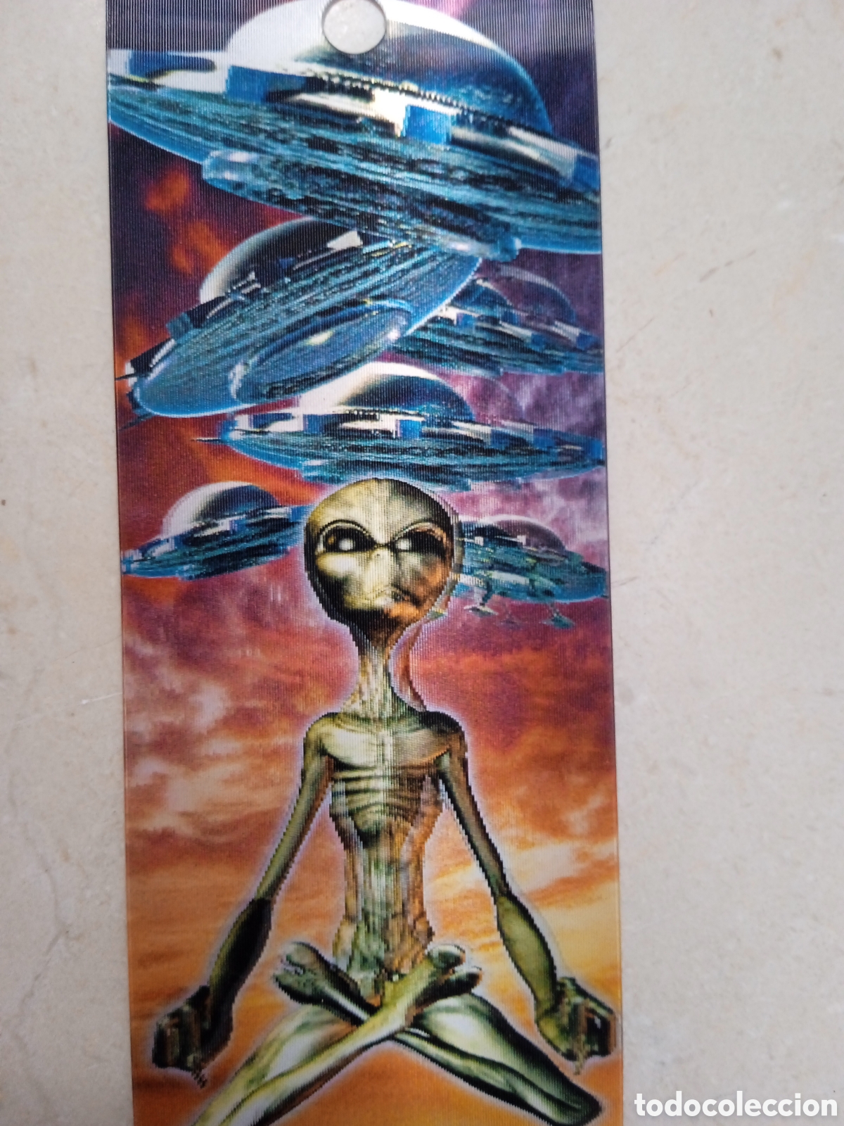 Coleccionismo marcap&aacute;ginas: Lote 3 marcap&aacute;ginas 3D alien&iacute;genas y planetas - Foto 2
