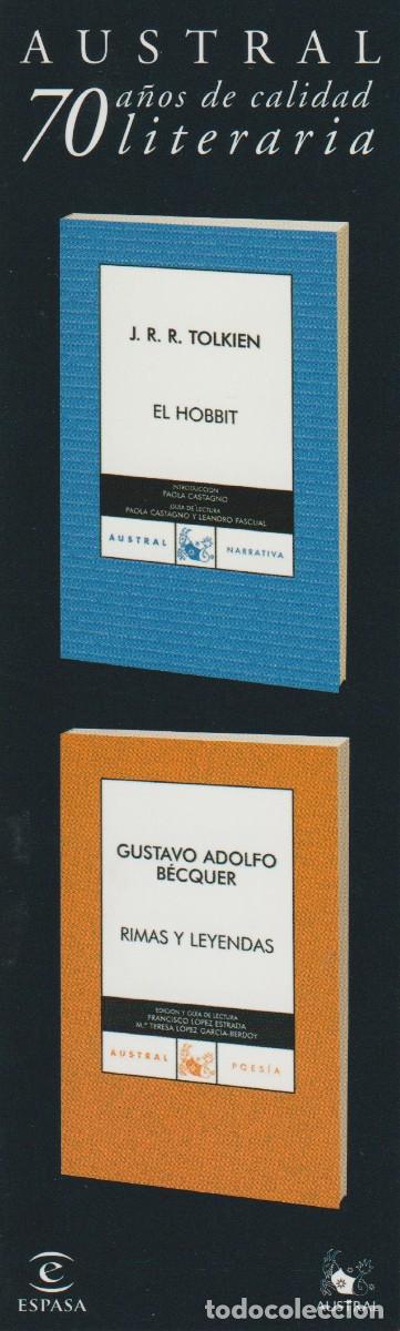 Coleccionismo marcap&aacute;ginas: MARCAPAGINAS - PUNT DE LLIBRE - ED. ESPASA AUSTRAL - Foto 1