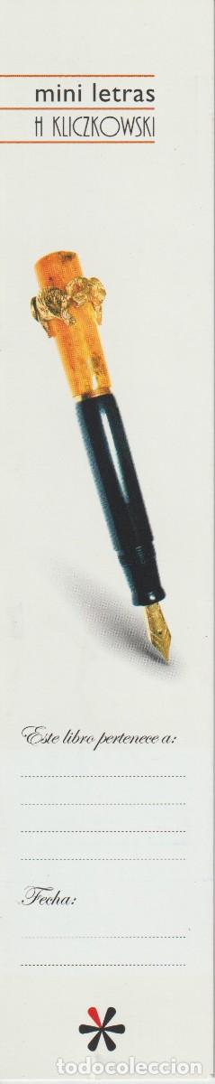 Coleccionismo marcap&aacute;ginas: MARCAPAGINAS- PUNT DE LLIBRE - MINI LETRAS - ED. ONLYBOOK - Foto 1