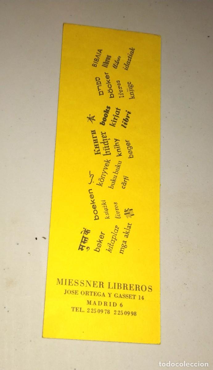 Coleccionismo marcap&aacute;ginas: MARCAP&Aacute;GINAS - MIESSNER LIBREROS, MADRID - Foto 1