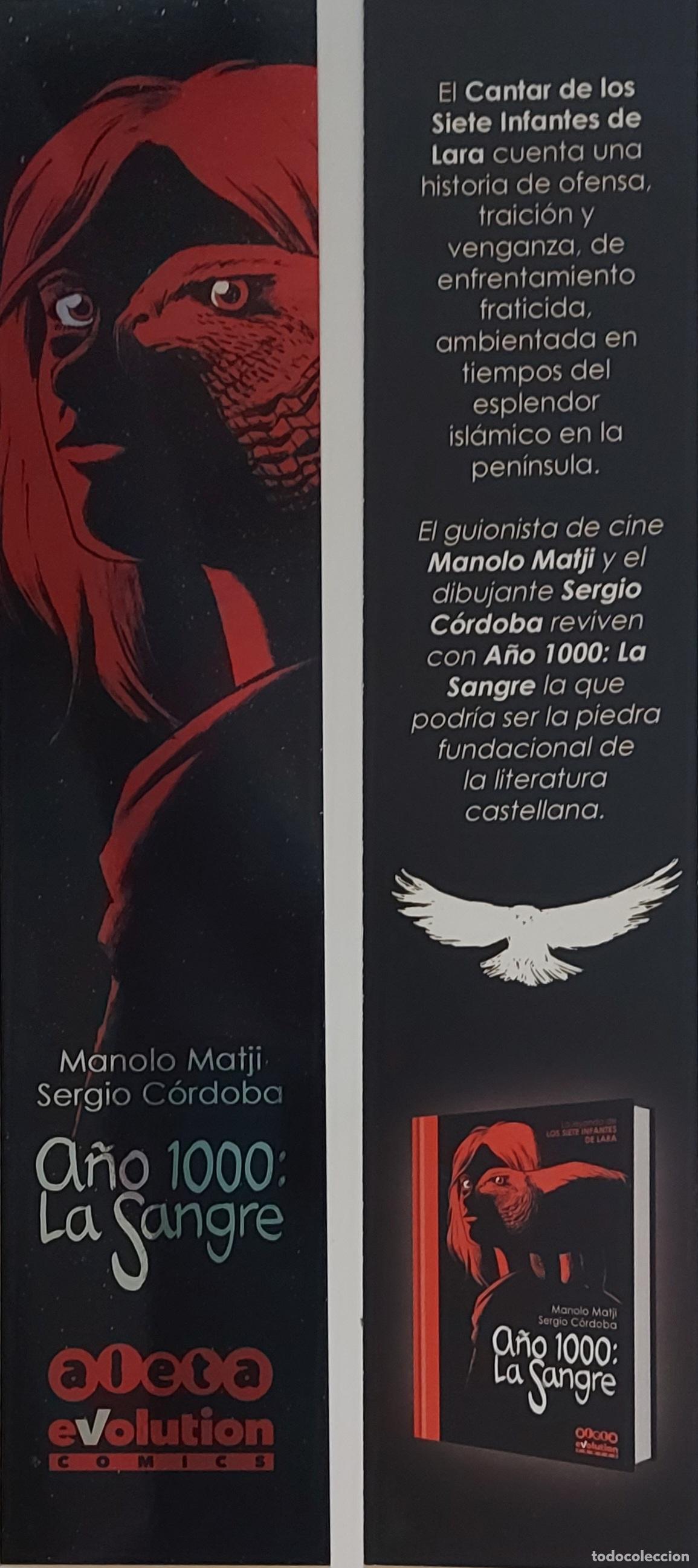 Coleccionismo marcap&aacute;ginas: MARCAPAGINAS - ALETA - EVOLUTION COMICS - A&Ntilde;O 1000: LA SANGRE - Foto 1
