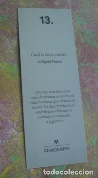 Coleccionismo marcap&aacute;ginas: marcap&aacute;ginas tormento, Anagrama 13 - Foto 2