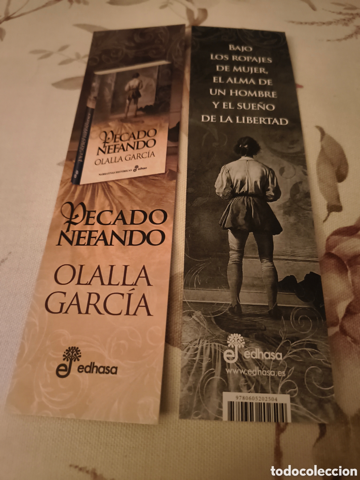 Coleccionismo marcap&aacute;ginas: MARCAPAGINAS PECADO NEFANDO-OLALLA GARCIA-EDHASA - Foto 1