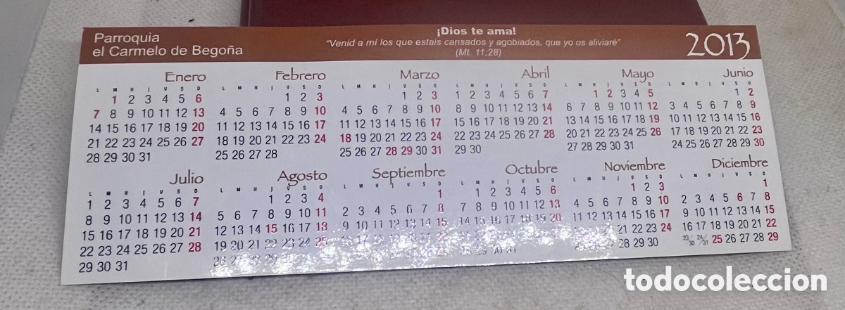 Coleccionismo marcap&aacute;ginas: MARCA- P&Aacute;GINAS JESUS Y CALENDARIO 2013 - Foto 4
