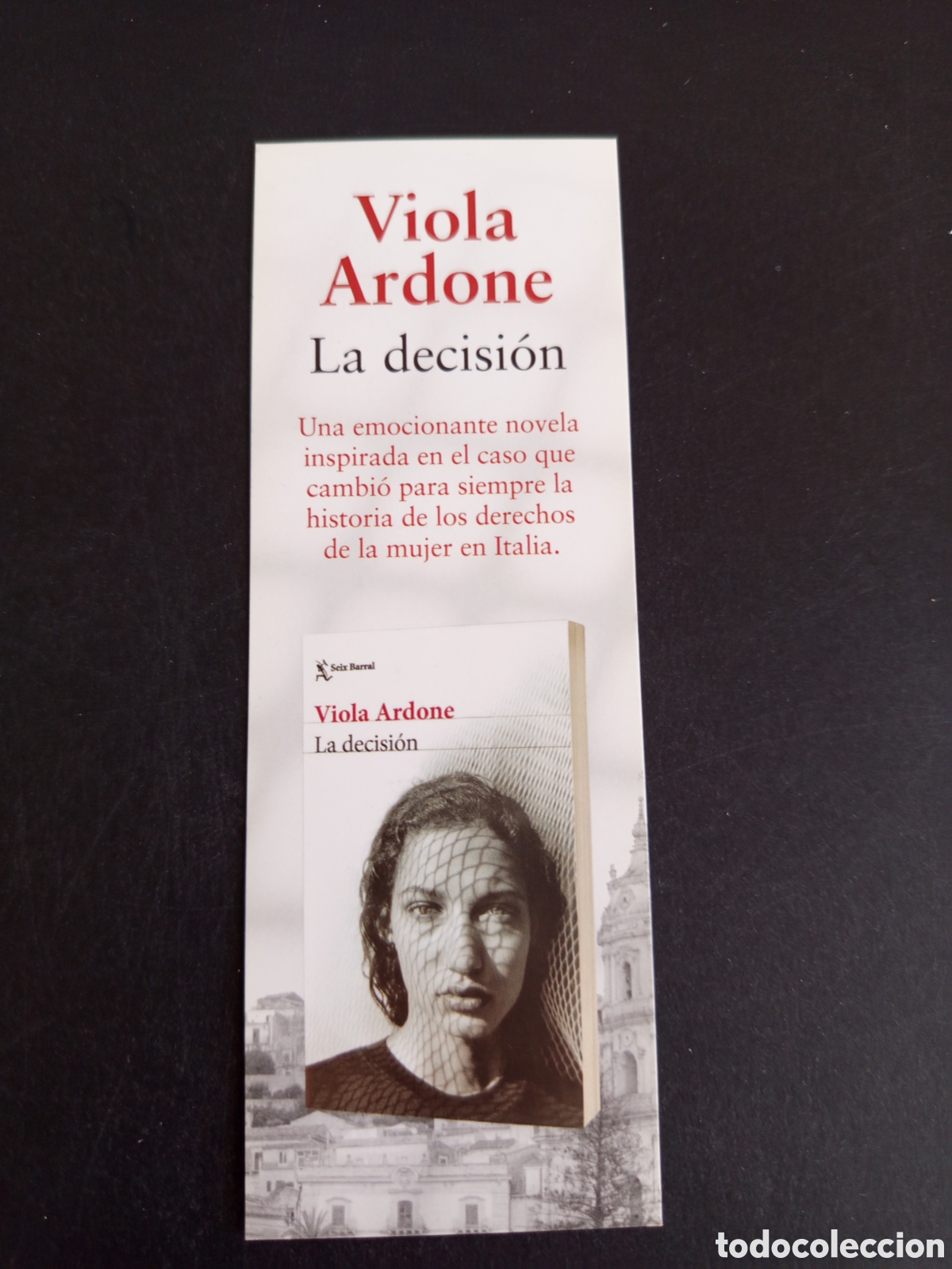Coleccionismo marcap&aacute;ginas: Marcap&aacute;ginas. La decisi&oacute;n, Viola Ardone. Pedido m&iacute;nimo 3 &euro; - Foto 1